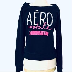 Aeropostale Navy Blue Sweatshirt Sz XL